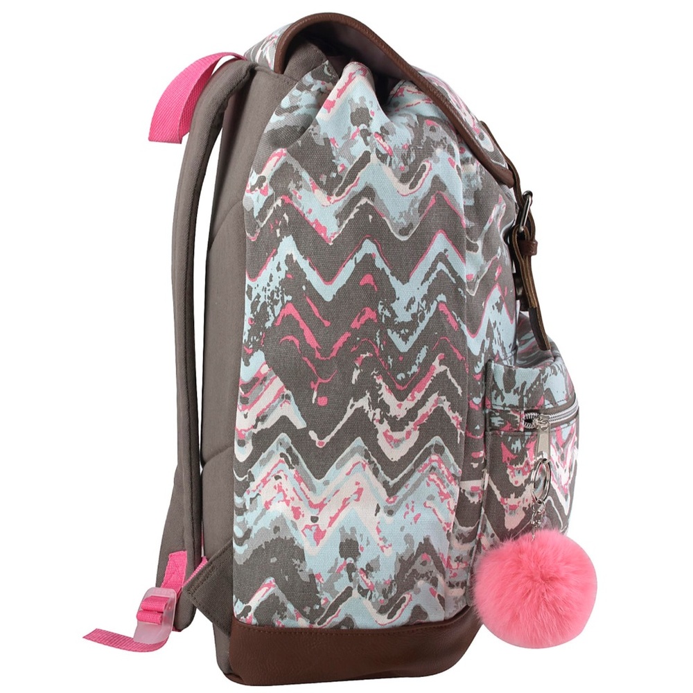 NWT Emma & Chloe Chevron Multicolor Backpack - Picture 2 of 10